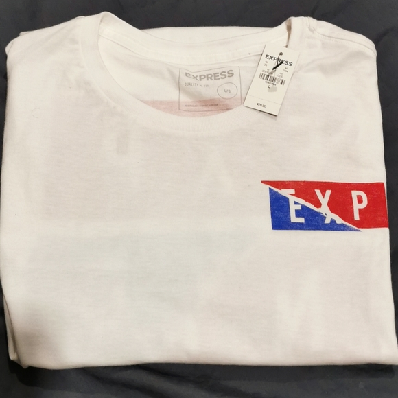 BRAND NEW! Men's Large Express Graphic Tee - Picture 2 of 8